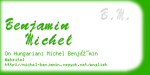 benjamin michel business card